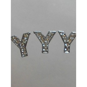 Буква- Уай с камъчета цена за 1 брой